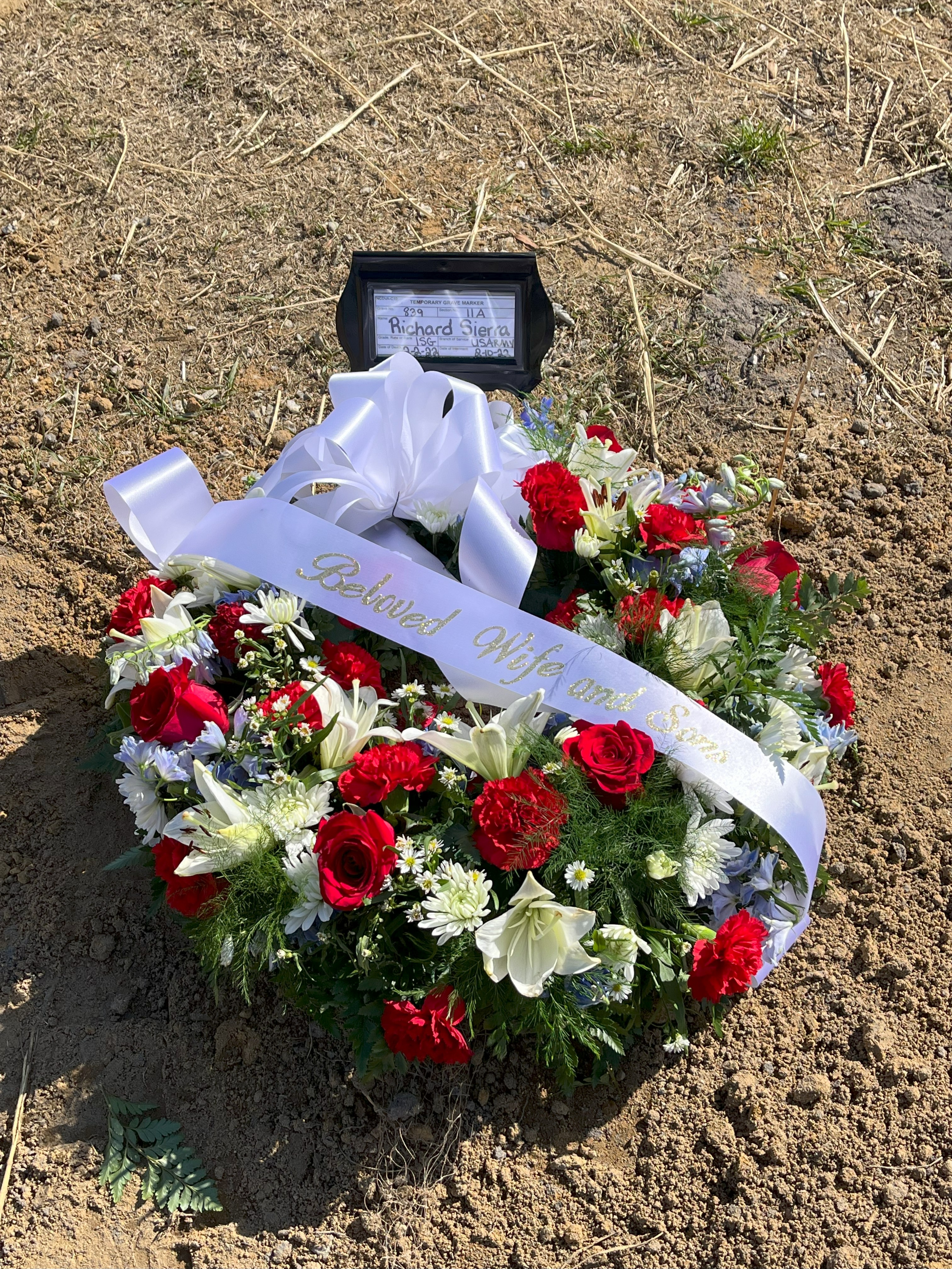 Emilio's Dad's burial